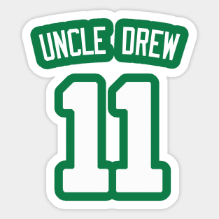 Kyrie Irving 'Uncle Drew' Nickname Jersey - Boston Celtics Sticker